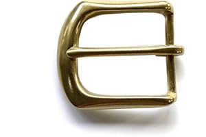 JEAN'S FRIEND Boucle de Ceinture Gürtelschnalle aus massivem Messing, 4 cm, Messingfarben, L