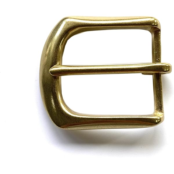 Fibbia Per Cintura Uomo In Ottone Massiccio 40mm - Design Anticato Con Ardiglione Singolo - Foto 13