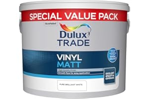 Dulux Trade 7.5L Vinyl Matt Special Value Pack - Pure Brilliant White Finish