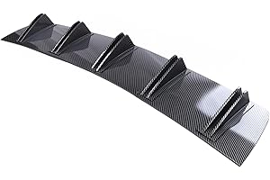 Honhoha Becquet de lèvre de Pare-Chocs - Aileron de Course à 5 Ailes pour Pare-Chocs arrière Universel | Diffuseur de Pare-Chocs arrière Multifonctionnel, aileron de Requin, Accessoires extérieurs de