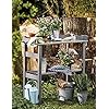 Mygardenlust Pflanztisch Fr Garten Balkon Und Terrasse Gartentisch Mit Ablage Aus Kiefern Holz Blumentisch Rechteckig Pflanzentisch Stabil Und Wetterfest