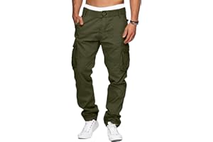 YAOHUOLE Pantalon Cargo Homme Pantalon De Travail Homme Pantalon Cargo Homme Taille Elastique Cargo Homme