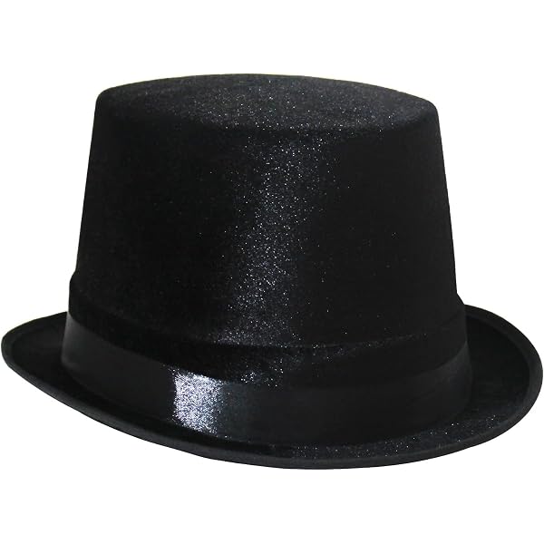 Chistera De Fieltro Infantil – Sombrero De Mago Negro, Estilo Siglo XIX, Talla Única, Ideal Para Disfraces De Halloween Y Carnaval