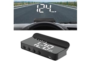 Wmool Holometer Holographic Speedometer, New Holographic Heads Up Display Hud for Universal Cars, Digital GPS Speed with Speed