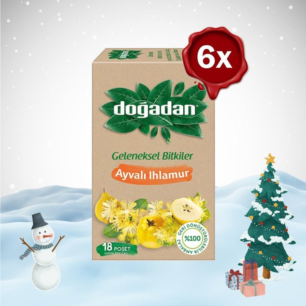 Dogadan Yılbaşı Paketi Ayvalı Ihlamur Çay 18'li x 6