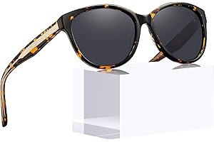 CARFIA Gafas de Sol Mujer Cuadrado, 100% de Protección UV(CA5354C)
