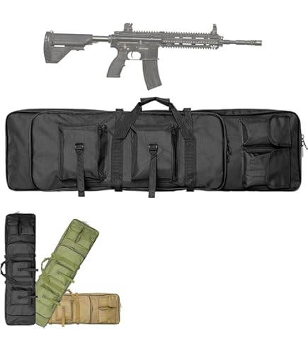 Sac à Dos Tactique Rembourré Carabines Longues Double Capacité Étui