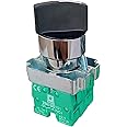Power 3 Position Selector Switch XB2-BD33 With 2 NO Element ZB2-BE101, 22mm Mounting Hole