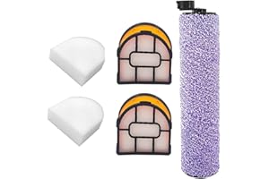 YUETTYY 5 Piece Replacement Roller Brush Filter Kit for HydroVac 3-in-1 Multi-Surface WD100 WD101 WD200 Vacuum Cleaner, 1 Brush Roller Brush, 2 Foam Filters, 2 HEPA Filters