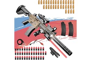 DADAZHENXUAN Pistole Kinder Platzpatronen,416 Soft Foam Bullet Gun,Schaumstoff-Blaster Toy Gun,Spielzeug Pistole Kinder,Revolver Soft Bullet Toy Gun,Spielzeug Pistolen (Sand416)