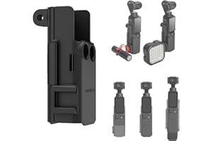 MotuTech Multifunktions-Adapterrahmen für DJI OSMO Pocket 3 Erweiterungsset Cold Shoe Halterung Griff Schutz
