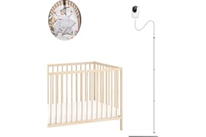 Derebir Babyphone-Halterung kompatibel mit GHB ‎5 Zoll/BOIFUN ‎BABY 6T/momcozy ‎BM01 Babyphone Kamera, Starker Kamerahalter, Ständer für mehr Sicherheit(68,5 inch)