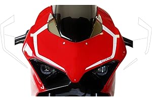 Vulturbike 2 Adesivi per cupolino Ducati Panigale V4 (Bianco)