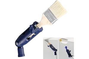 SSEHCWAN Wielokątny przedłużacz pędzla, wielokątny uchwyt na pędzel, adapter wałka, narzędzie krawędziowe, obrót o 160 stopni do sufitów ścian