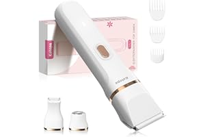 ‎KOTOPA Kotopa Intimrasierer für Frauen, 3 in 1 Elektrischer Rasierer Damen für Bikinizone, Gesicht und Körper, Kabelloser Bikini Trimmer für Intimbereich, Wasserdicht & Hautfreundlich(Weiß)