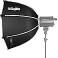 Digitek DSB-120 Bowens 120CM Octagon Soft Box with Bowens Mount Lightweight & Portable, Comes with Diffuser Sheets & Carrying Case