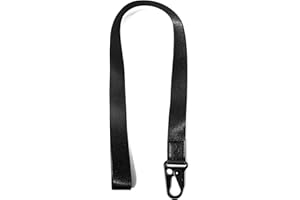 HEZEN Coole Lanyard für Schlüssel, Halsriemen Schlüsselbund für Frauen, Lanyard Logo für Männer, ID Lanyard (schwarz)