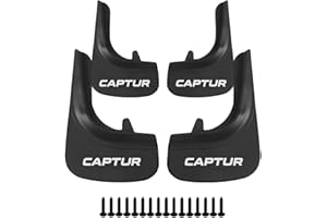 Axenture Car Mud Flaps Kit For Renault Captur Front Rear Rubber Splash Guards Tire Mudflaps Protector Accessories Wheel Well Guards 4 PCS