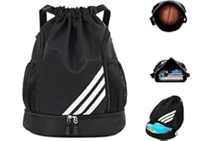 Yeria Mochilas deportivas, resistentes al agua, grandes bolsas de deporte para mujer y niño, bolsa con cordón ancho para gimnasio, natación, viajes, yoga, deporte