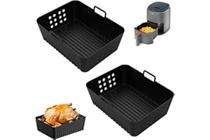 YHSKJCD Silikonowa forma do frytkownicy na gorące powietrze do Ninja Double Stack XL SL400EU, akcesoria Airfryer, forma silikonowa do Foodi Max Dual Zone AF400EU AF300EU 7,6 9,5 l, silikonowa forma do