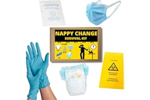 JUST A LITTLE SOMETHING Nappy Change Survival Kit | Funny | Joke Gift | Fathers Day | New Parents | Dad Gift | Baby Shower | New Dad | Daddy to Be | New Mum