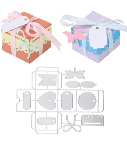 DzIxY Dreieckige Geschenkbox Stanzformen - Metall-Stanzformen Für Karten & Scrapbooking