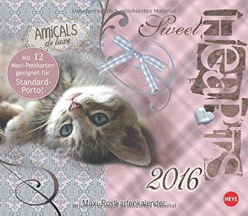 Sweetheart Katzen Maxi-Postkartenkalender 2016