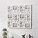 Produktbild OOFYHOME Große Puzzle-Art-12 4x6 Wandbehang Collage bild Bilderrahmen, Passend für Standard-4x6-Zoll-Fotos, 12 Öffnen, perfekte Foto-Rahmen für Familienbilder. Collage und Multiple Öffnungsrahmen