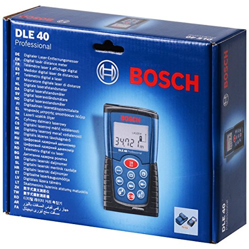 Bosch Laserentfernungsmesser DLE 40 mit Batterien und Schutztasche - 3