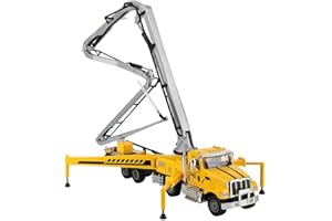 Zerodis Giocattoli Di Costruzione Di Veicoli Pressofuso 1:55, Modello Di Camion Pompa Per Calcestruzzo Di Ingegneria In Lega Per Bambini Ragazzi Di Più Di 3 Anni