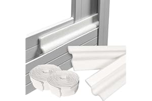 JANDTEK 8M Aislante termico ventanas - burlete ventana corredera aisla del frio y evita se escape el calor - junta goma ventana aluminio - tira sellado para puertas y ventanas aislamiento acústico