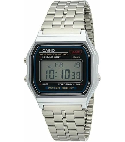 Orologio CASIO Vintage Collection A159, Cassa Dorata, Digitale, Impermeabile, Sveglia E Cronometro