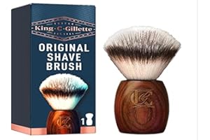 King C. Gillette 8001090878632 Pędzel do Golenia, Brązowy, 11.5 cm