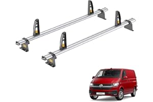 VAN DEMON Van Guard Roof Rack for VW Transporter (T6 2015+) 2 Roof Bars + 4 Load Stops [Only Suitable for Standard Roof Models] - Ulti Bar - VG263-2