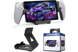 Fiorky Desktop Handheld Game Console Holder with Anti-Slip Silicone Pad Tablets Stand Game Machine Stand for PS5 Portal Steam Deck ROG Switch