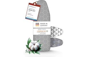 ‎ARTENEUR arteneur® - Made in Germany Bügelbrettbezug 120x40 | Hitzereflektierend | Gummizug | OEKOTEX100 | 5 Größen | Polsterung | Bügelbrettbezug für Dampfbügelstation und Dampfbügeleisen | Bügeltischbezug M