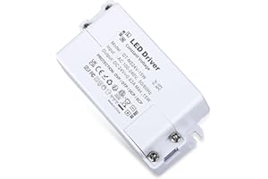 YAYZA! LED Transformer 24V 15W, Power Supply Driver 0.62A, 230V 240V AC to 24Volt Low Voltage Adapter, for Constant Voltage LED Stirps Mr16 G4 Display Bulbs Lights