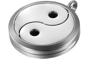 JewelryWe Aromaterapia Collana con Pendente Diffusore dell'Olio Essenziale, Rosa Ciondolo Retro Annata Collana del Profumo Regalo Originale per Il Amore, 6 Feltri da Cambiare, Portafoto,Regalo Natale