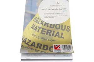 THE WORCESTERSHIRE STATIONERY COMPANY A4 Hazardous Waste Transfer Note, 3 Part carbonless pad with Waste Codes Included