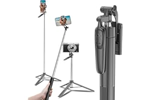 absob 1,6 m statyw do selfie, 3 w 1, wysuwany przenośny statyw do telefonu komórkowego z bezprzewodowym pilotem TikTok Bluetooth, do iPhone 13 Pro Samsung Galaxy S23 OPPO HUAWEI VIVO Xiaomi
