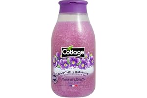 Cottage Douche Gommage Sucre de Violette Grains Exfoliants 100% Naturels