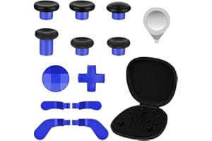 AXFEE Joysticks Metálicos de Repuesto para Xbox Elite Series 2, Xbox Elite Series 2 Accesorios, Thumbsticks de Metal Para el Controlador, 13 Piezas, para Xbox Elite Series 2 Core, (Azul)
