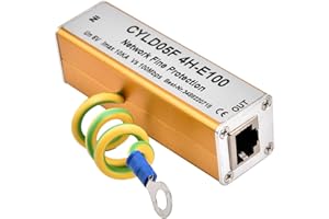 WAKECTS Protezione Contro i Fulmini, Protezione Contro le Sovratensioni di Rete, Adattatore RJ45 RJ11 Protezione Contro le Sovratensioni di Rete Ethernet Protezione Contro i Fulmini 5V