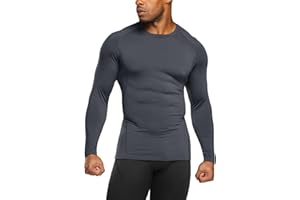 TSLA 1 or 2 Pack Men's Thermal Long Sleeve Compression Shirts, Athletic Base Layer Top, Winter Gear Running T-Shirt