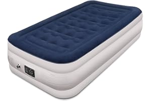 BLACKACE ARTEESOL Luxury Air Bed Fold up Blow up Double AirBed Queen Self Inflatable Air Mattress with Built-in Pump, Suitable for Guests/Moving Home/Camping, Perfect for Adults & Kids-Lightweight, Premium Flocked…