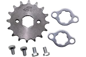 TRKIMAL Motorrad Motor Kettenritzel Kettenräder kleines Ersatz Zähne Gegen Ritzel für 50cc 70cc 90cc 110cc 125cc 140cc 160cc Dirt Pit Bike, Mini Bike, TaoTao, Roketa, Coolster, Sunl, ATV, Quad (428-16T, 20MM)