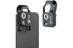 KOOLERTRON 200X Mobile Phone Microscope, Smartphone Microscope with LED Light, Universal Clip and CPL, Portable Digital Microscope Camera Accessory, Phone Lens Microscope Compatible for Adults & Children
