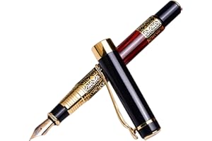 SKDFHOD Penna stilografica di lusso Premium in metallo penna stilografica penna stilografica di qualità superiore penna stilografica con clip in metallo, metallo di alta qualità, migliore regalo