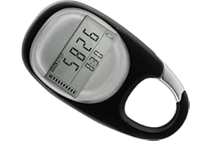 YPYMOD 3D Pedometro Contapassi, Contapassi Digitale Portatile per Camminare, Corsa, Sport