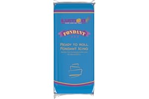 ‎DEKOZAUBER24 Dekozauber24 Premium Fondant, blau, 1kg, glutenfrei, für Torten, Kuchen und Figuren, weich und biegsam, dunkelblaues Rollfondant, essbare Zuckerpaste als Tortendeko